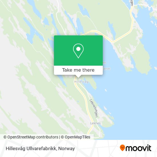 Hillesvåg Ullvarefabrikk map
