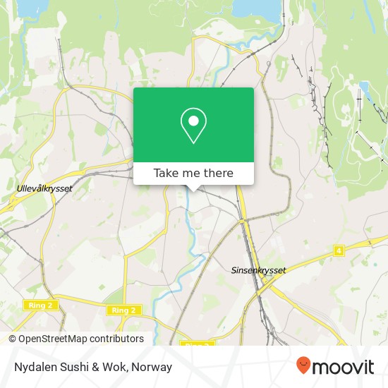 Nydalen Sushi & Wok map