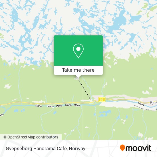 Gvepseborg Panorama Café map