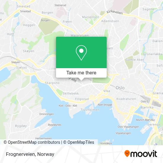 Frognerveien map