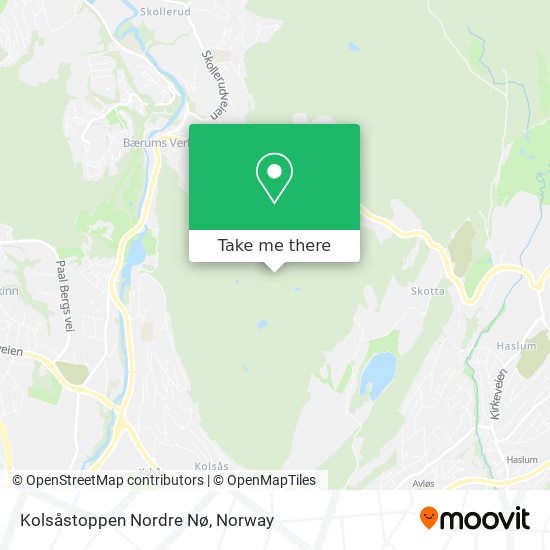 Kolsåstoppen Nordre Nø map