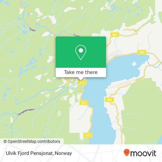 Ulvik Fjord Pensjonat map