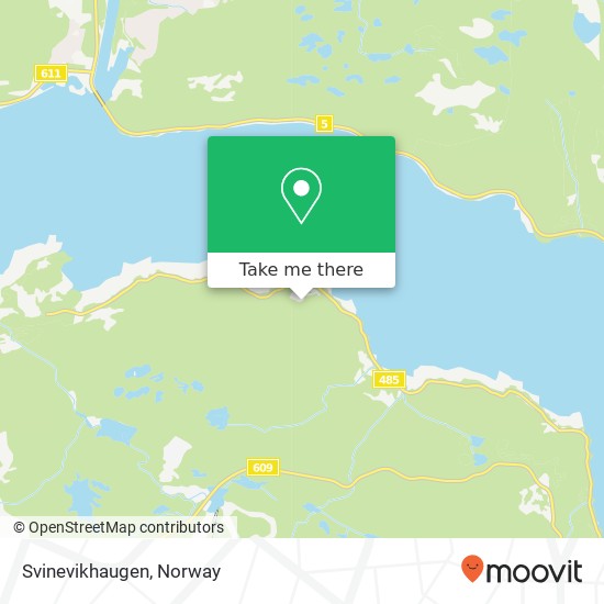 Svinevikhaugen map