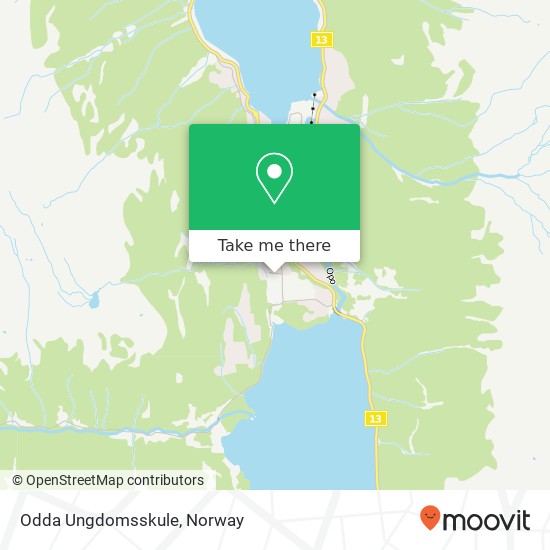 Odda Ungdomsskule map