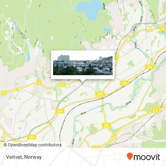 Veitvet map