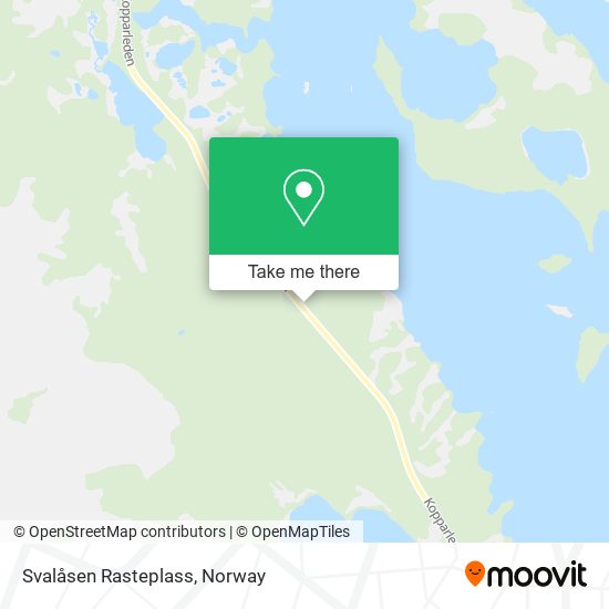 Svalåsen Rasteplass map