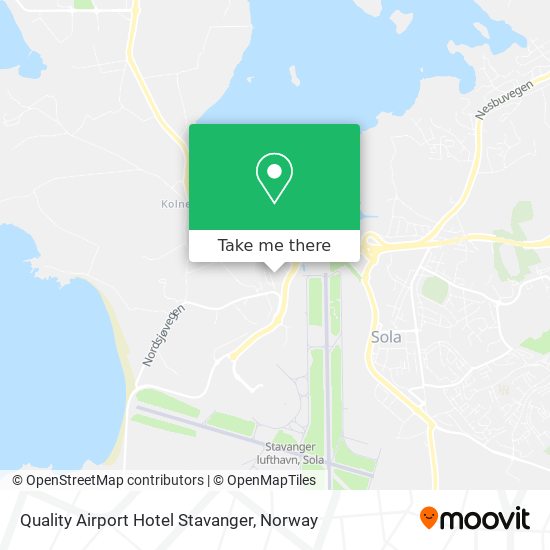 Quality Airport Hotel Stavanger map