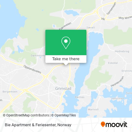 Bie Apartment & Feriesenter map