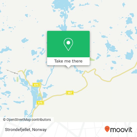 Strondefjellet map