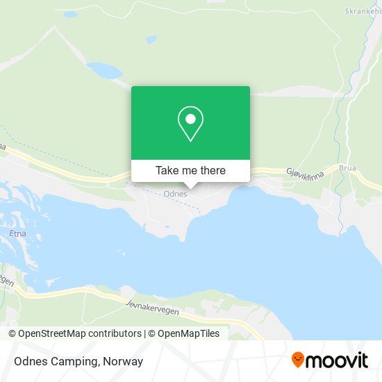 Odnes Camping map