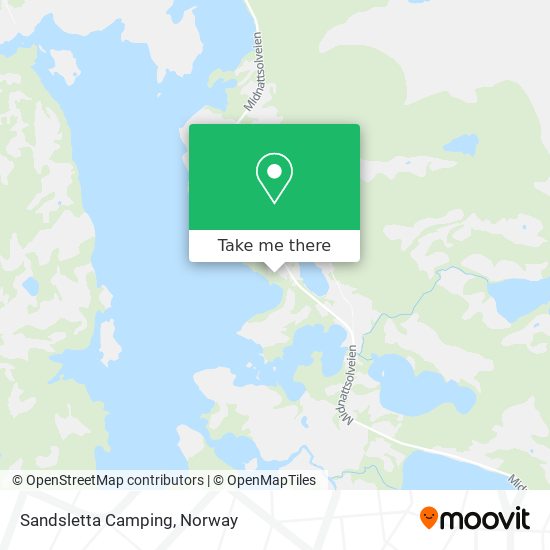 Sandsletta Camping map