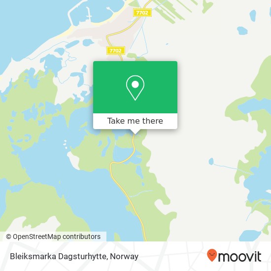 Bleiksmarka Dagsturhytte map