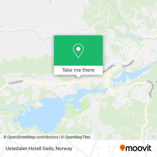 Ustedalen Hotell Geilo map