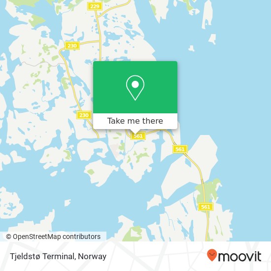 Tjeldstø Terminal map