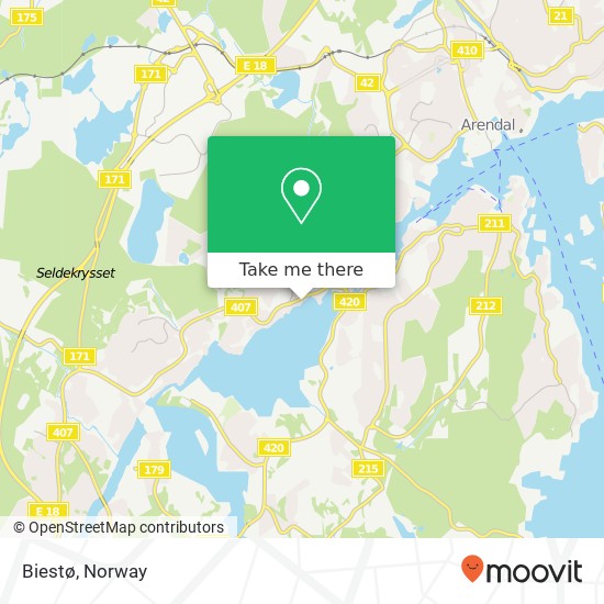 Biestø map