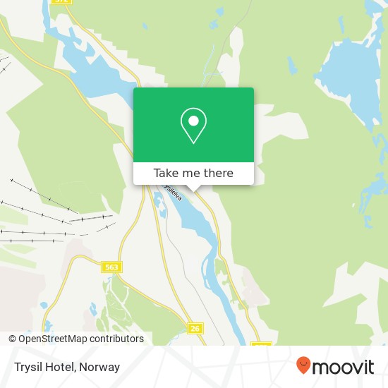 Trysil Hotel map