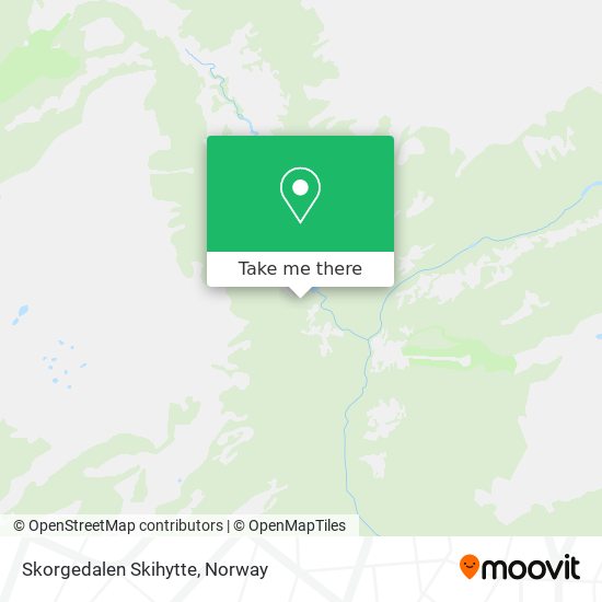 Skorgedalen Skihytte map