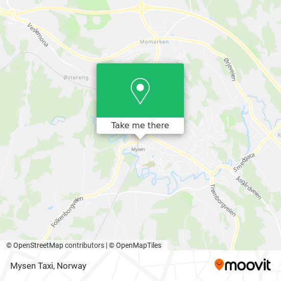 Mysen Taxi map