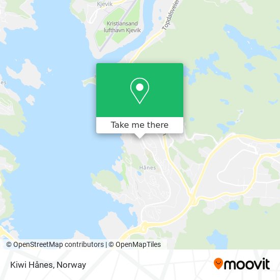 Kiwi Hånes map