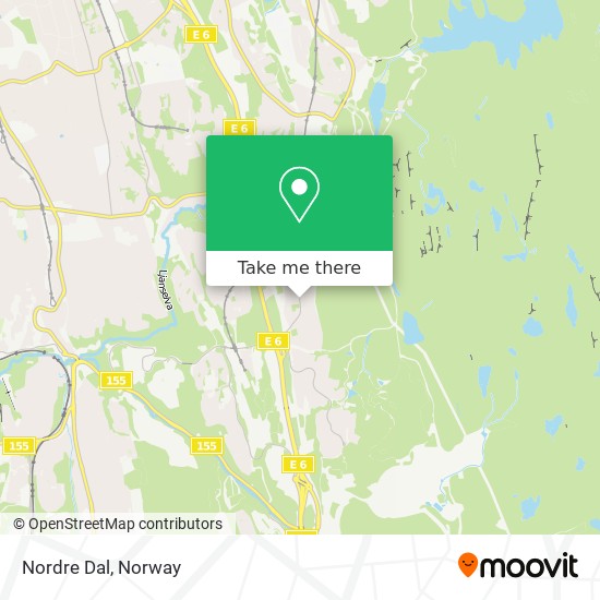 Nordre Dal map
