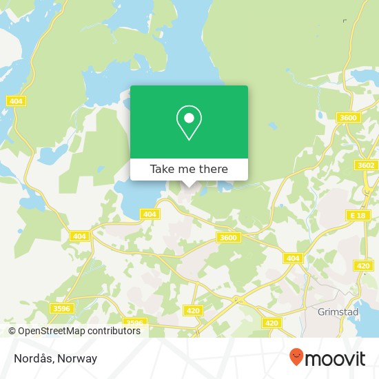 Nordås map