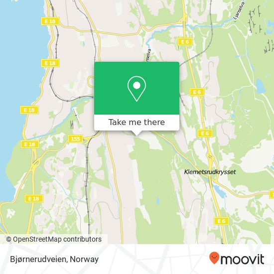 Bjørnerudveien map
