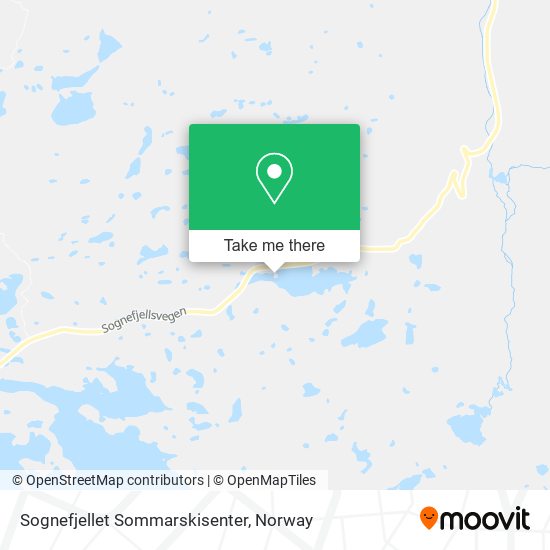 Sognefjellet Sommarskisenter map