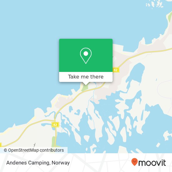 Andenes Camping map