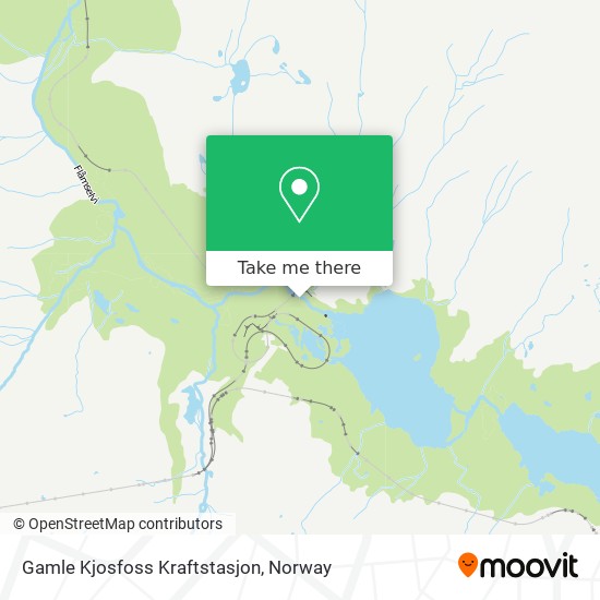 Gamle Kjosfoss Kraftstasjon map