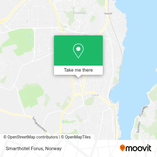 Smarthotel Forus map