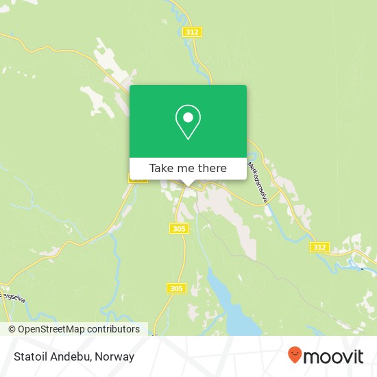 Statoil Andebu map
