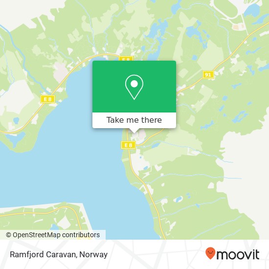 Ramfjord Caravan map