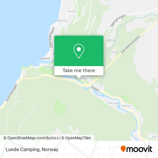 Lunde Camping map