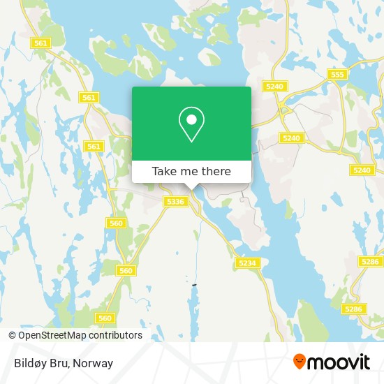 Bildøy Bru map