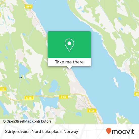 Sørfjordveien Nord Lekeplass map