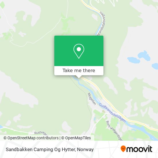 Sandbakken Camping Og Hytter map