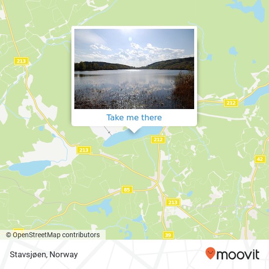 Stavsjøen map