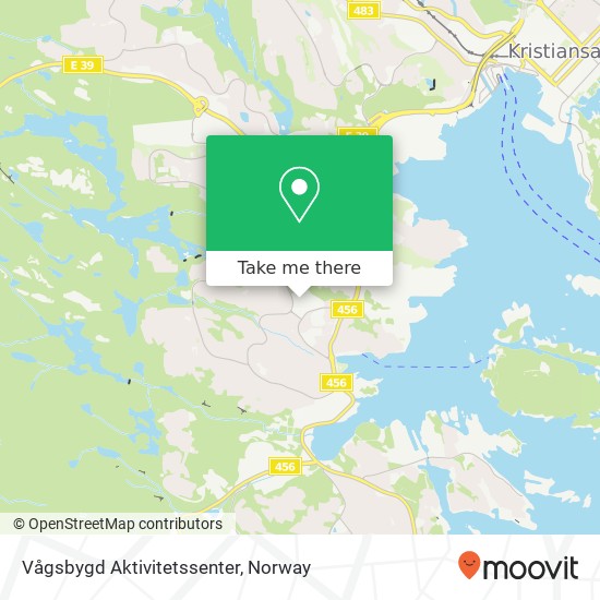 Vågsbygd Aktivitetssenter map