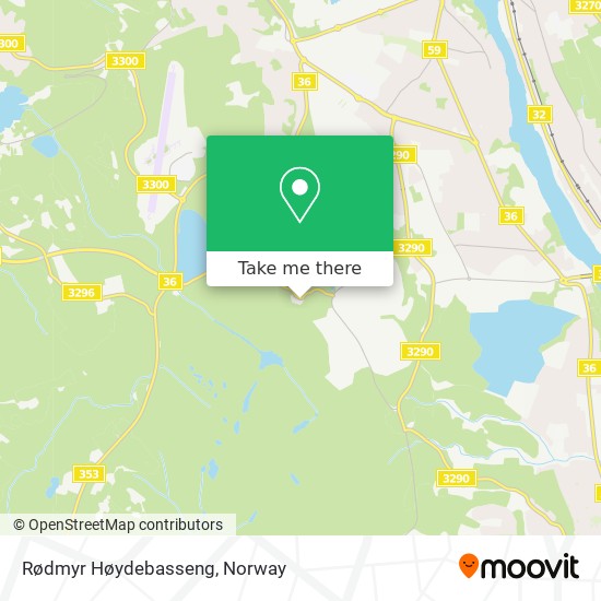 Rødmyr Høydebasseng map