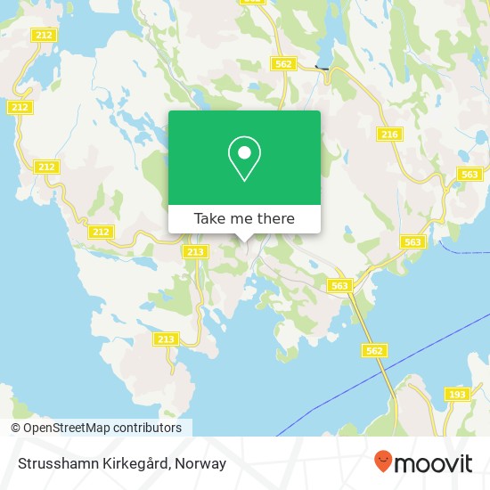Strusshamn Kirkegård map