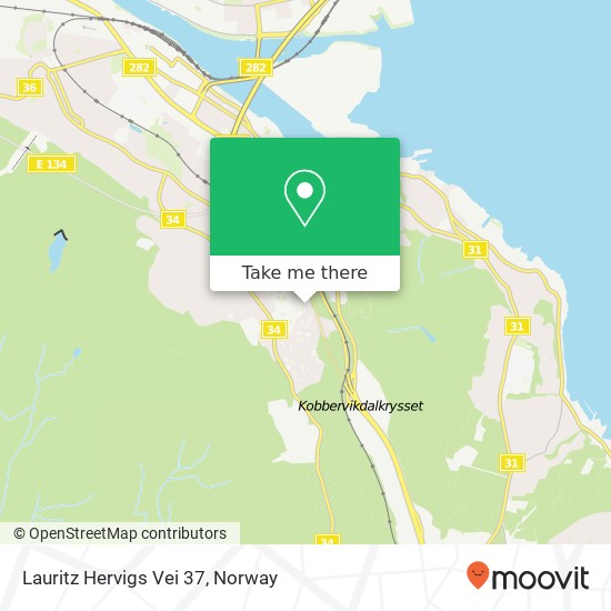 Lauritz Hervigs Vei 37 map