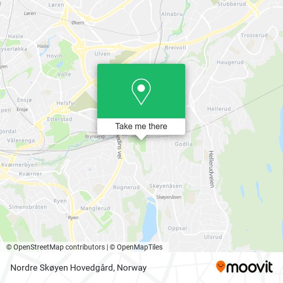 Nordre Skøyen Hovedgård map
