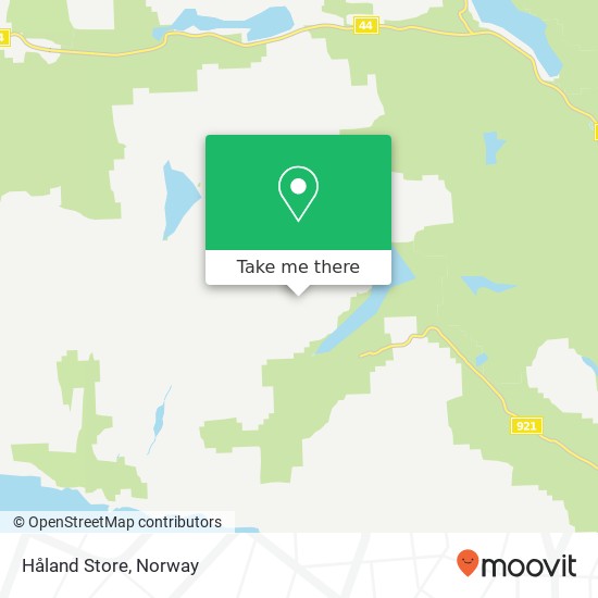 Håland Store map