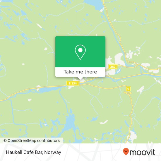 Haukeli Cafe Bar map