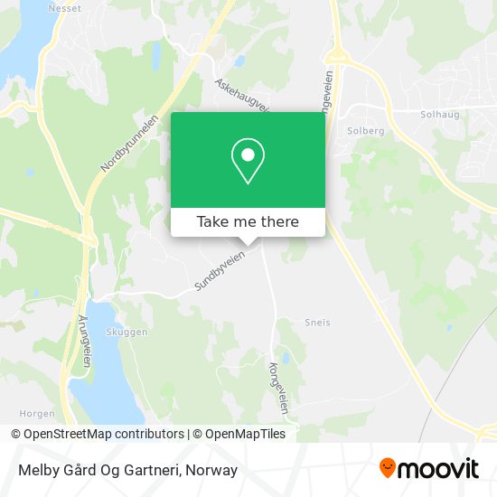 Melby Gård Og Gartneri map