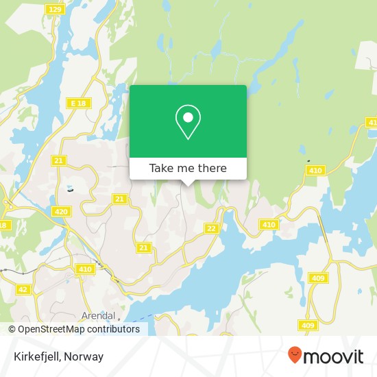 Kirkefjell map