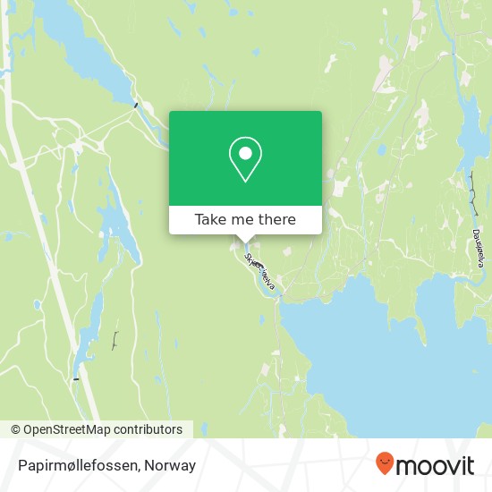 Papirmøllefossen map
