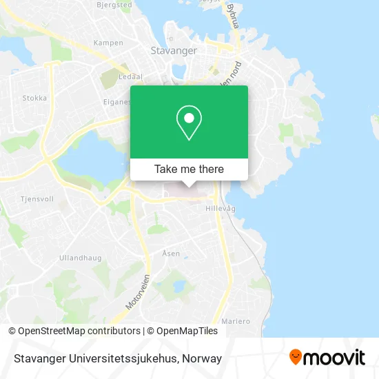 Stavanger Universitetssjukehus map
