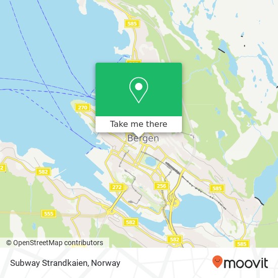 Subway Strandkaien map