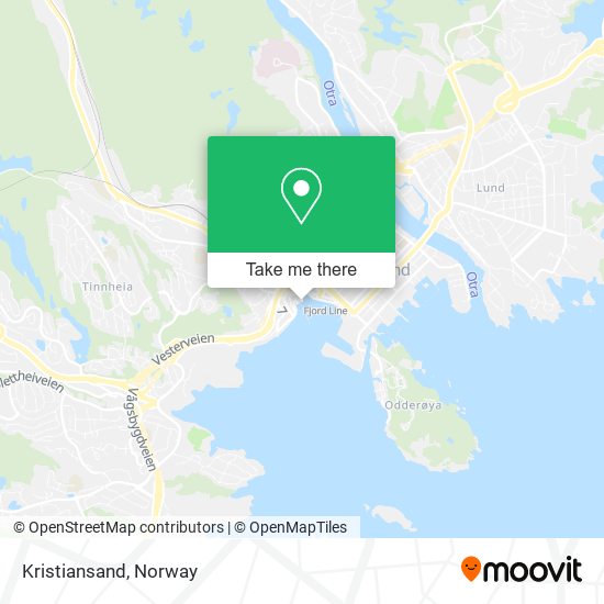 Kristiansand map